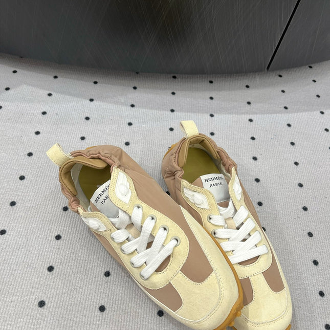 TRAIL SNEAKER IN BISQUE MIX FRENCH BEIGE SUEDE