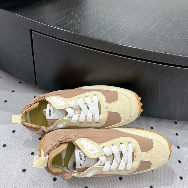 TRAIL SNEAKER IN BISQUE MIX FRENCH BEIGE SUEDE
