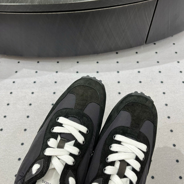 TRAIL SNEAKER IN BLACK SUEDE