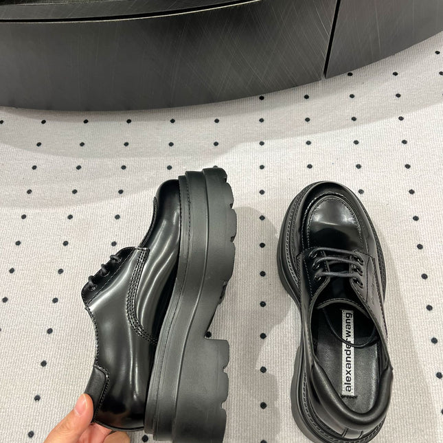 OXFORD SHOES 55 MM IN BLACK CALFSKIN