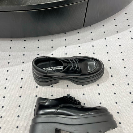 OXFORD SHOES 55 MM IN BLACK CALFSKIN