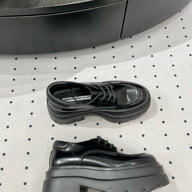 OXFORD SHOES 55 MM IN BLACK CALFSKIN