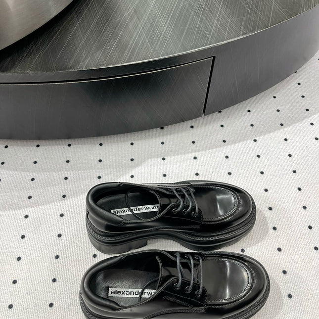 OXFORD SHOES 55 MM IN BLACK CALFSKIN