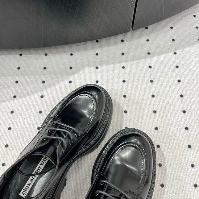 OXFORD SHOES 55 MM IN BLACK CALFSKIN