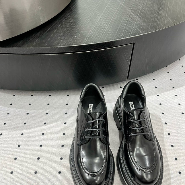 OXFORD SHOES 55 MM IN BLACK CALFSKIN