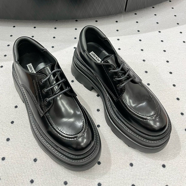 OXFORD SHOES 55 MM IN BLACK CALFSKIN