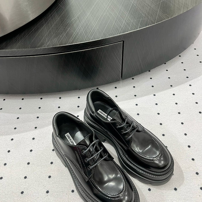 OXFORD SHOES 55 MM IN BLACK CALFSKIN