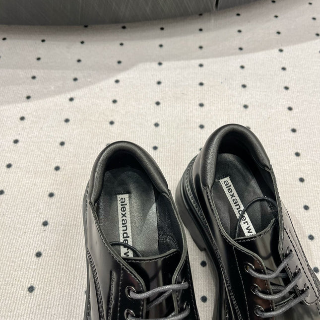 OXFORD SHOES 55 MM IN BLACK CALFSKIN