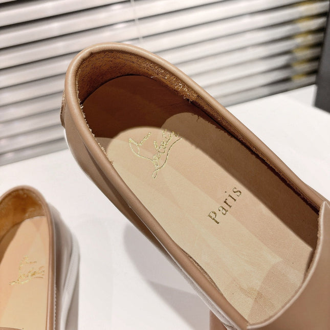 CHAMBELIBOAT REVERSED NUBUCK BOAT SHOES IN PEANUT BROWN SHINY CALFSKIN