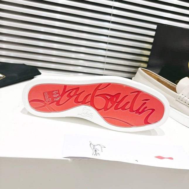 CHAMBELIBOAT REVERSED NUBUCK BOAT SHOES IN BEIGE SHINY CALFSKIN