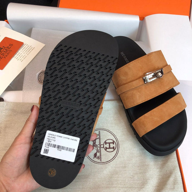 GABRIEL SANDAL MULE IN BRONZE BROWN SUEDE