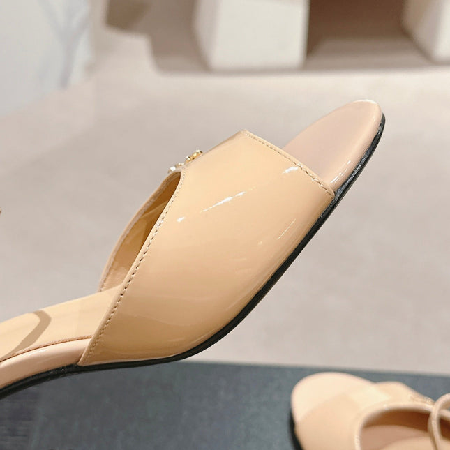 HIGH HEELS SANDAL IN BISQUE CREAM LAMBSKIN