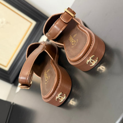 CC 25C Slingback Loafer Brown Patent Leather