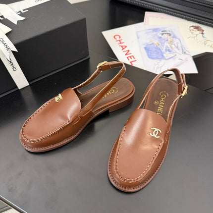 CC 25C Slingback Loafer Brown Patent Leather