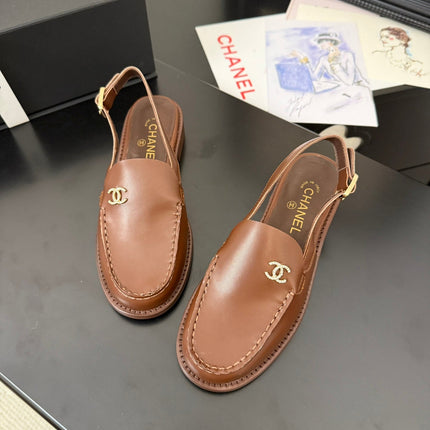 CC 25C Slingback Loafer Brown Patent Leather