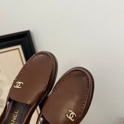 CC 25C Slingback Loafer Brown Patent Leather