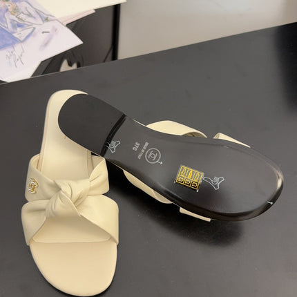 LACE MULE 2 CM IN WHITE CREAM LAMBSKIN