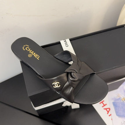 LACE MULE 2 CM IN BLACK LAMBSKIN