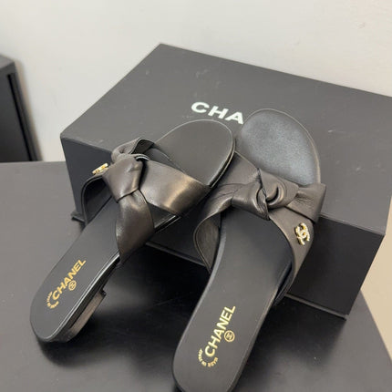 LACE MULE 2 CM IN BLACK LAMBSKIN