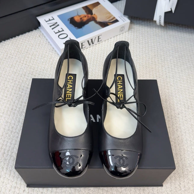 MARY JANE PUMPS 55 MM IN BLACK LAMBSKIN