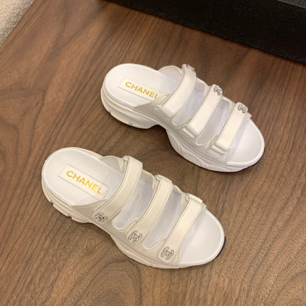 MULES 25S LOGO IN WHITE LAMBSKIN