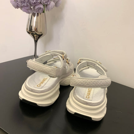 SANDAL 25S IN WHITE LAMBSKIN EMBOSED SNAKE PATTERN