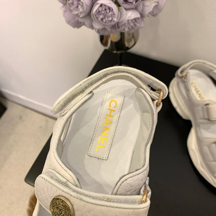 SANDAL 25S IN WHITE LAMBSKIN EMBOSED SNAKE PATTERN