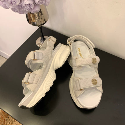 SANDAL 25S IN WHITE LAMBSKIN EMBOSED SNAKE PATTERN