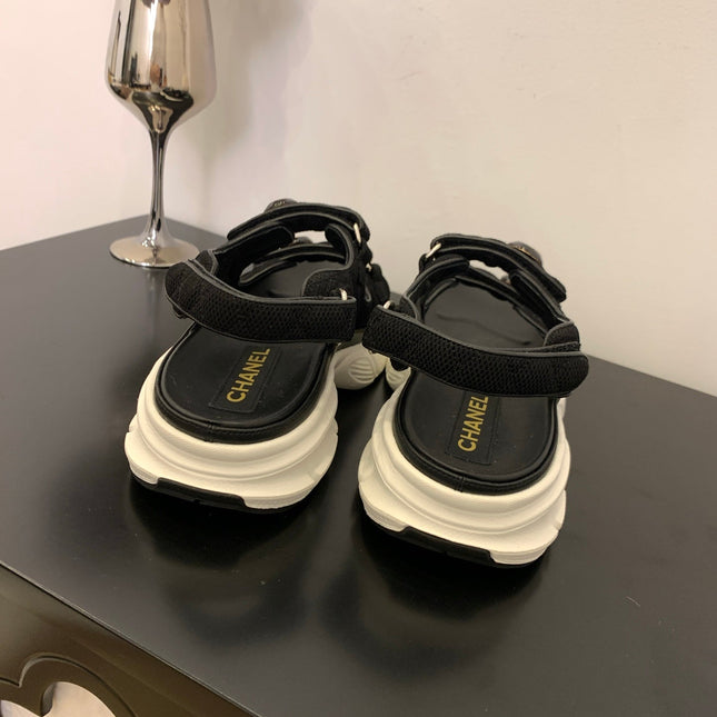 SANDAL 25S IN BLACK LAMBSKIN EMBOSED SNAKE PATTERN