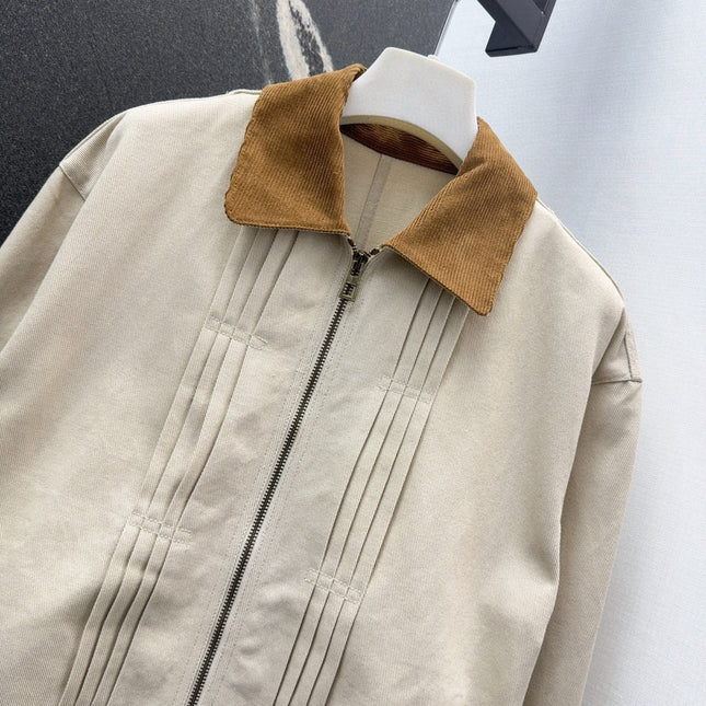Loewe 25 Jacket Beige Cotton