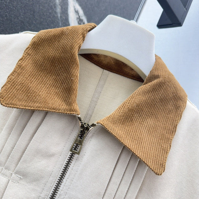 Loewe 25 Jacket Beige Cotton