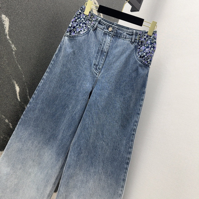 CC 25 Pants Blue Cotton