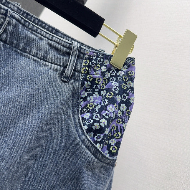 CC 25 Pants Blue Cotton