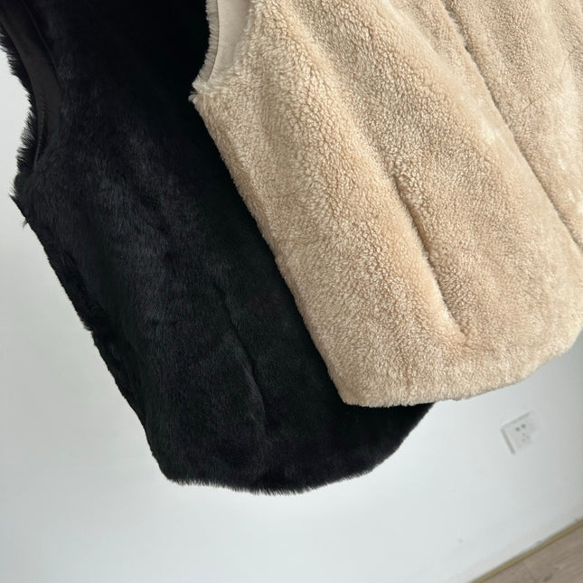 HERMES 25S PLUSH FLEECE VEST JACKET 003