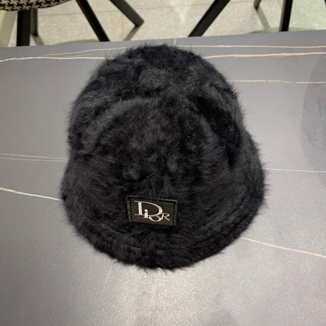 BUCKET HAT IN BLACK MIXED WOOL 416223