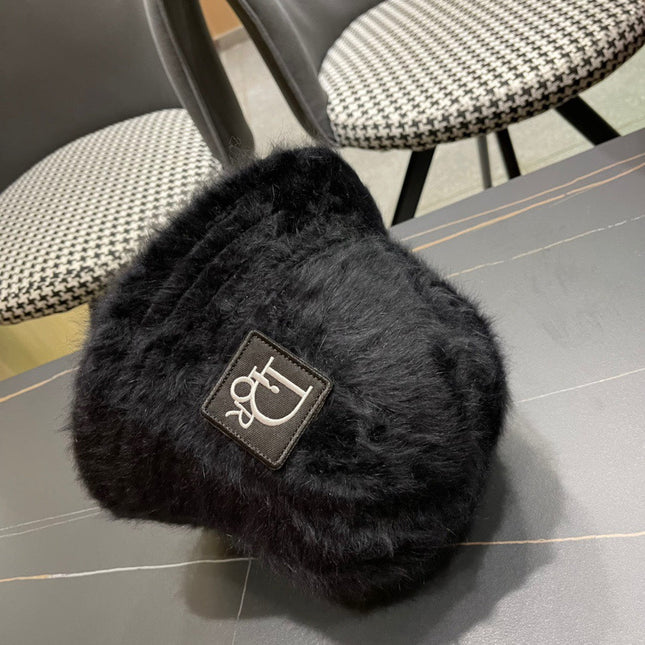 BUCKET HAT IN BLACK MIXED WOOL 416223