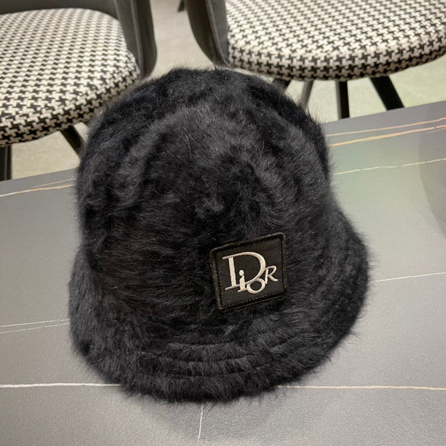 BUCKET HAT IN BLACK MIXED WOOL 416223