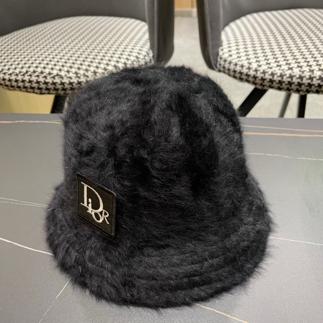 BUCKET HAT IN BLACK MIXED WOOL 416223