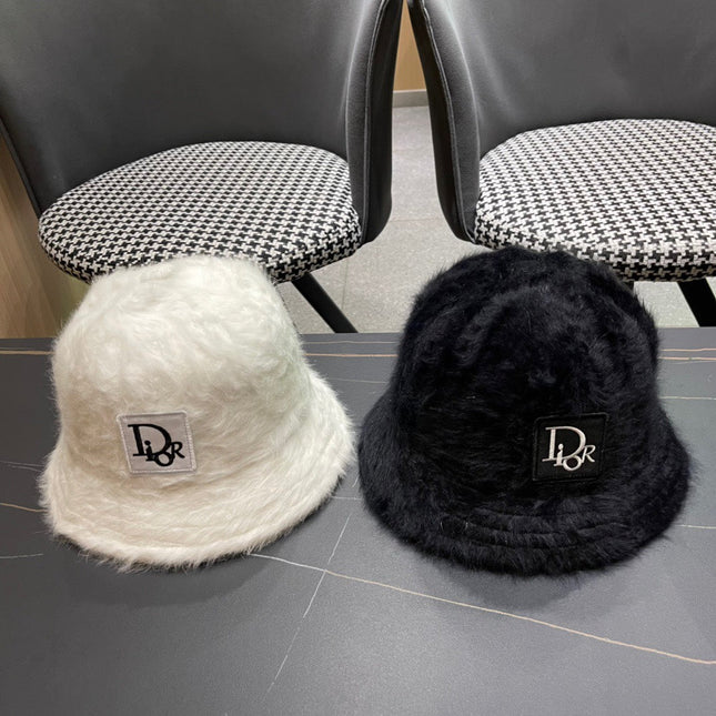 BUCKET HAT IN IVORY BEIGE MIXED WOOL 416224