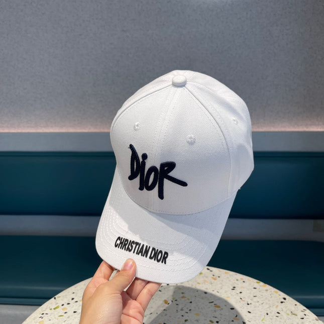 DIOR BASEBALL CAP IN WHITE COTTON 427795