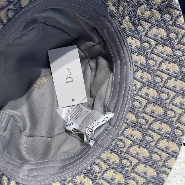 BUCKET HAT IN BLUE GRAY MIX BEIGE COTTON 429921