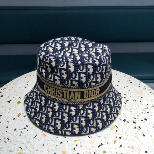BUCKET HAT IN NAVY BLUE COTTON 429923