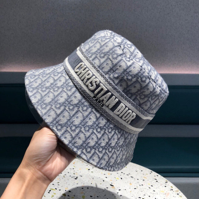 BUCKET HAT IN BLUE GRAY COTTON 429924
