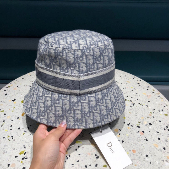 BUCKET HAT IN BLUE GRAY COTTON 429924