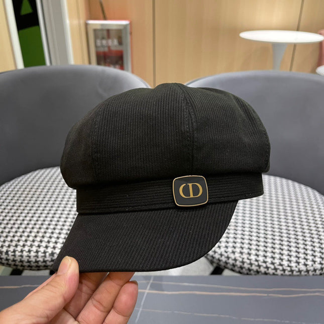 BAKER BOY HAT IN BLACK COTTON 429850