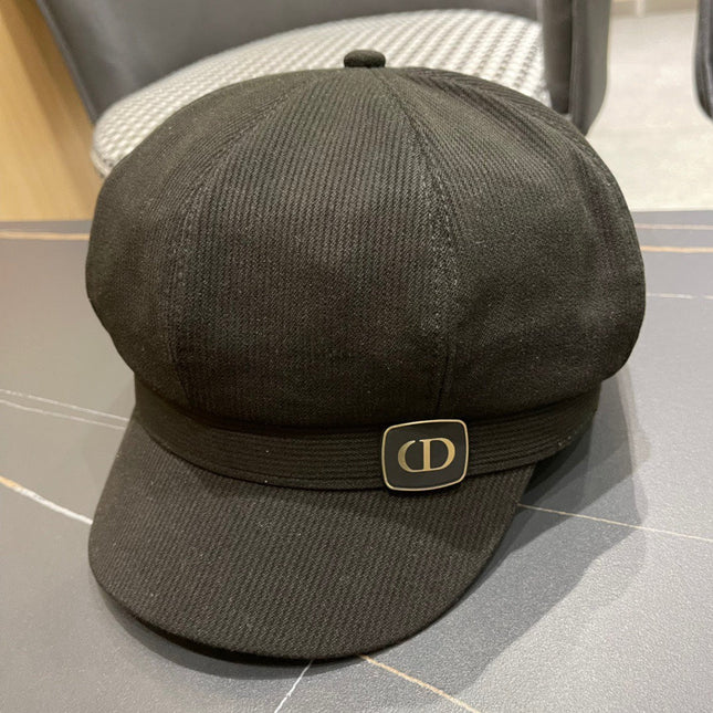 BAKER BOY HAT IN BLACK COTTON 429850