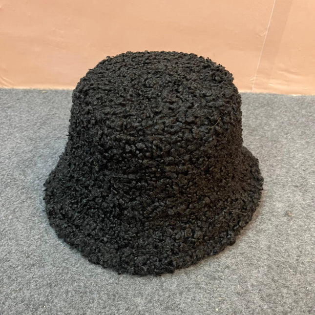 BUCKET HAT IN BLACK FLEECE 436567