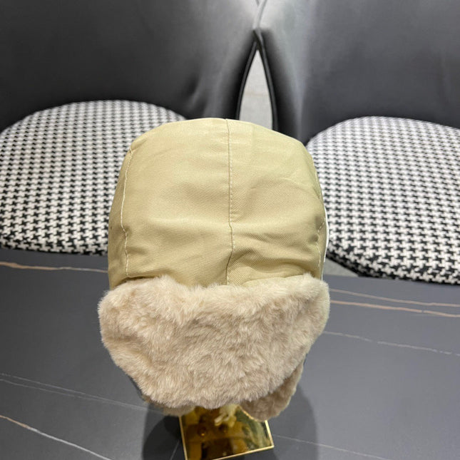 TRAPPER HAT IN BEIGE SUEDE AND RABBIT FUR 439533