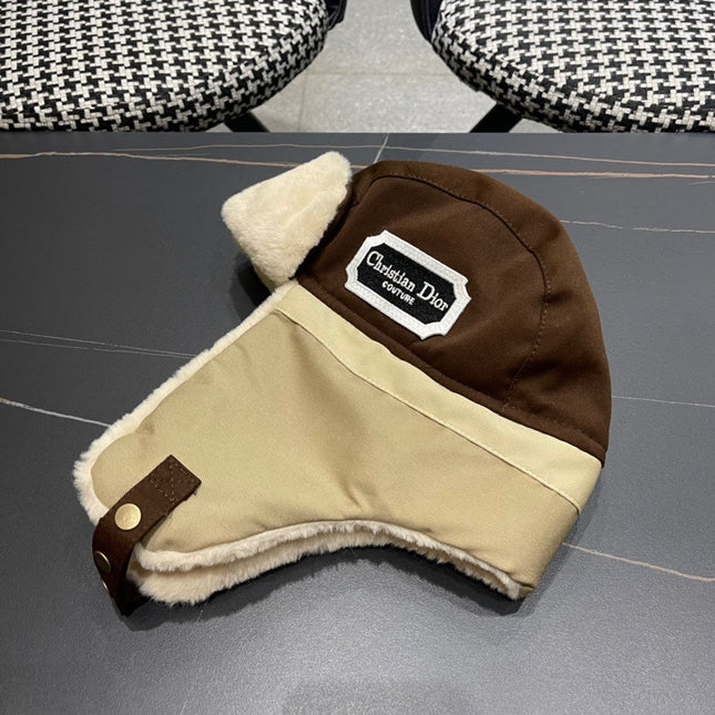TRAPPER HAT IN BROWN SUEDE AND RABBIT FUR 439534