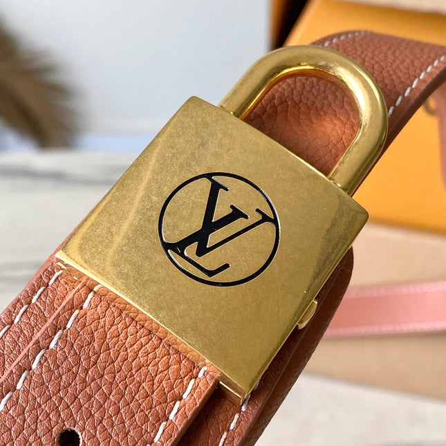 LOW KEY BUMBAG 28 IN SPANISH ORANGE CALFSKIN GOLD BUCKLE